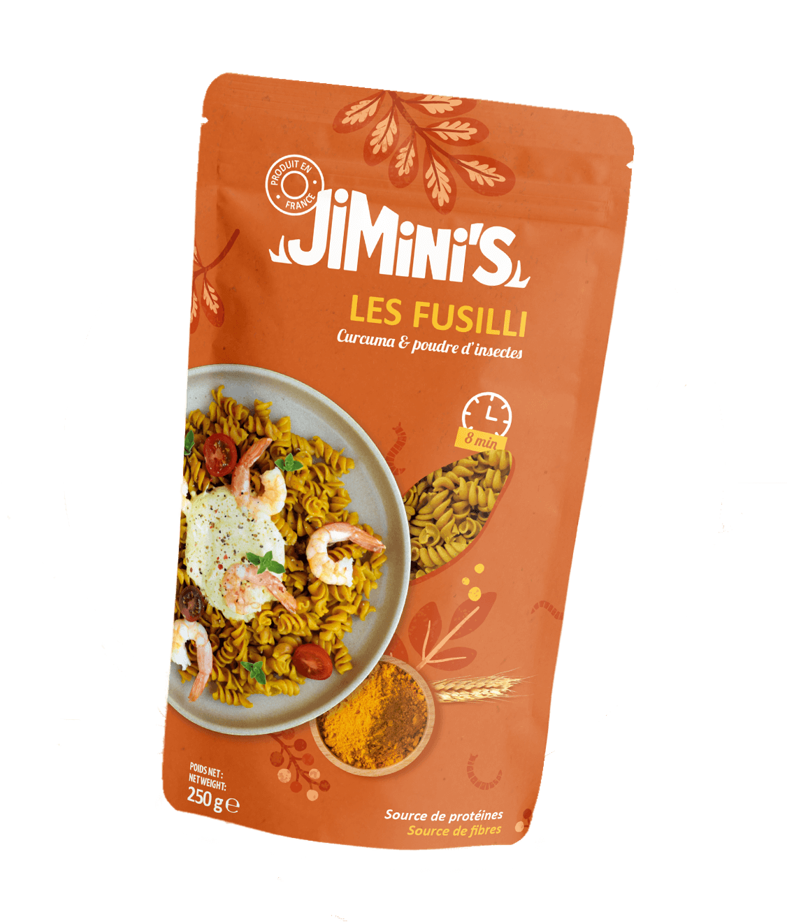 Jimini's - Turmeric pasta with edible insects powder