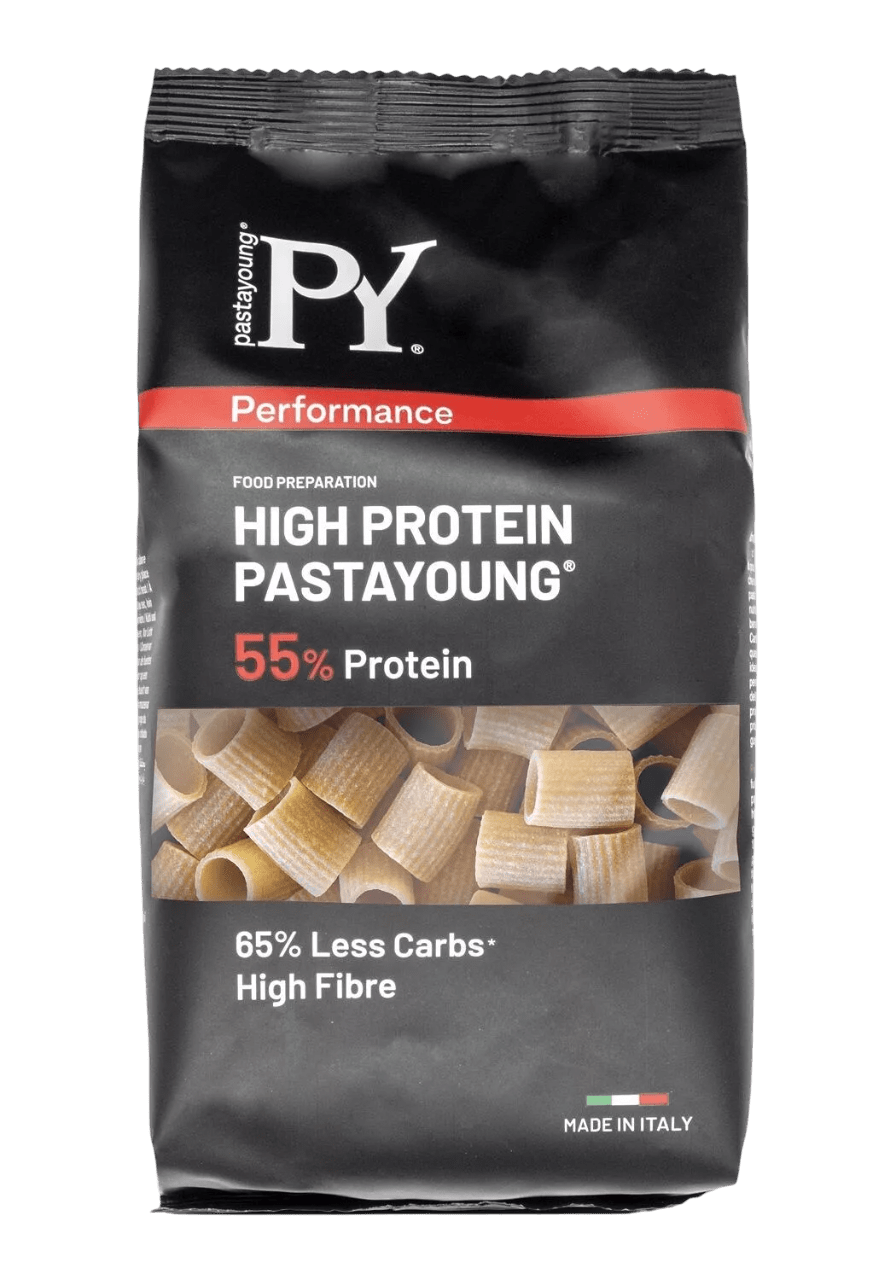 High protein pasta mezze maniche
