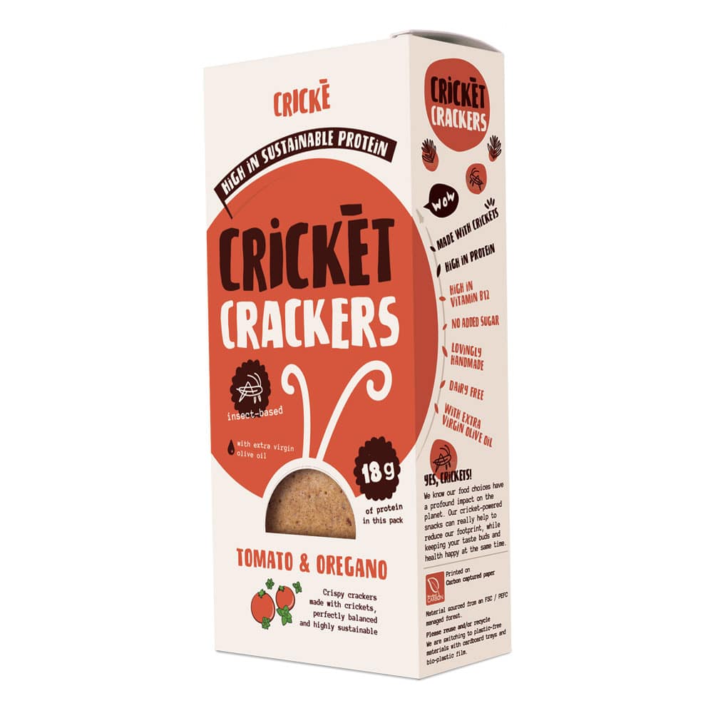Crickè - Red tomato & Oregan cricket crackers - 21bites