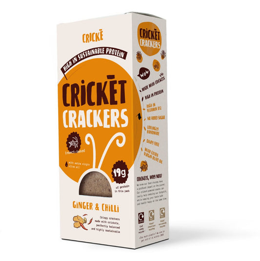 Crickè - Ginger & Chilli cricket crackers - 21bites
