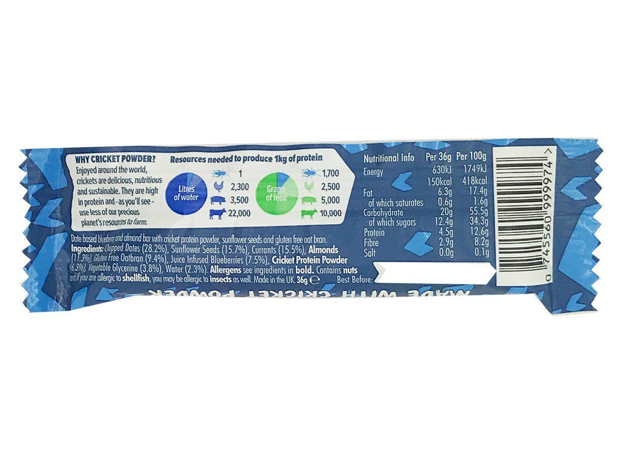 EatGrub Blueberry & almond energy bar - 21bites