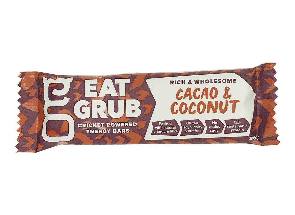 EatGrub Cricket Coconut and Cacao energy bar - 21bites