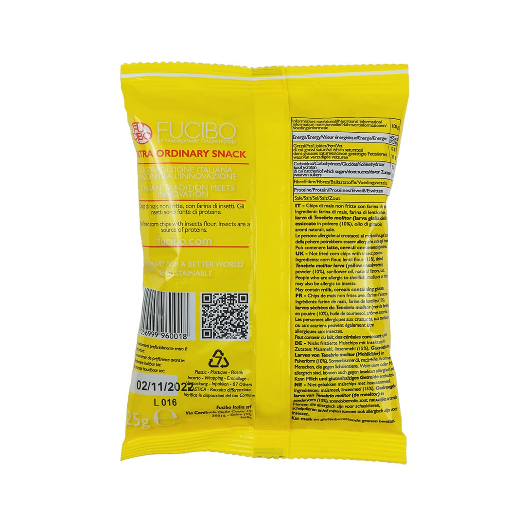 Fucibo - Cheese chips with insect powder - 21bites