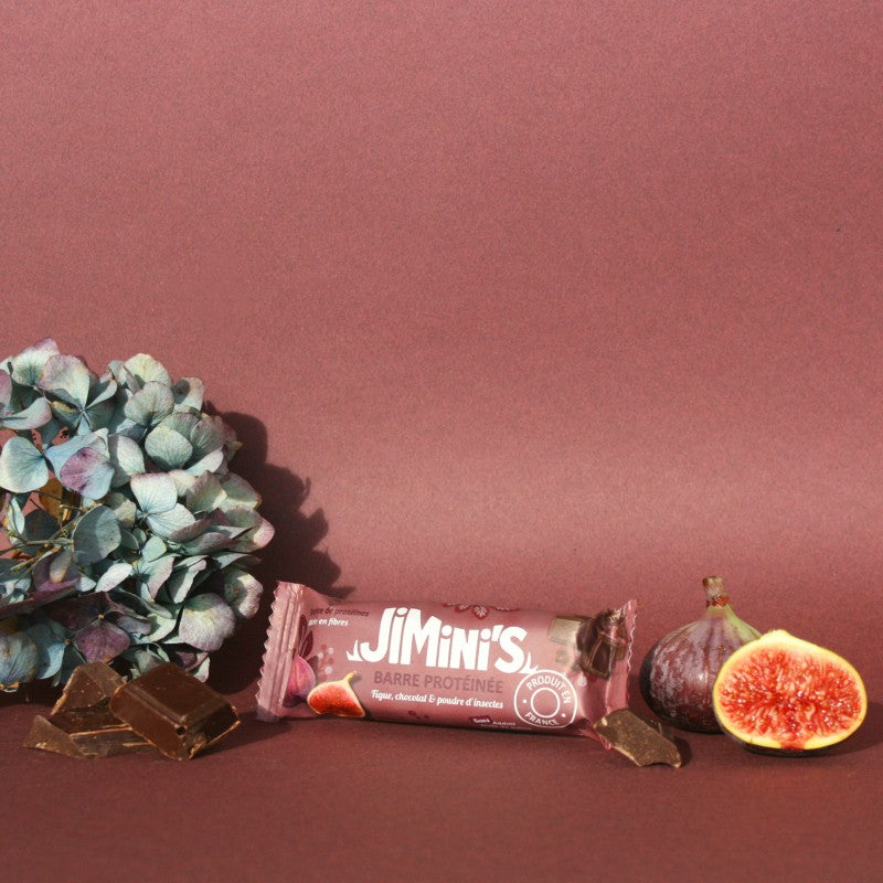 Jimini's - Chocolate and Fig insect protein bar - 21bites