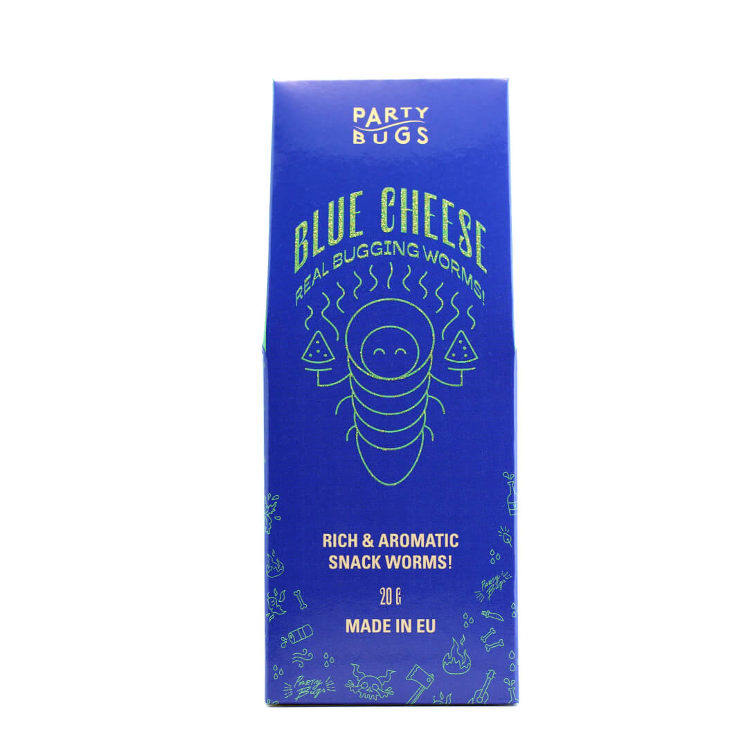 Party Bugs - Blue Cheese Mealworms - 21bites