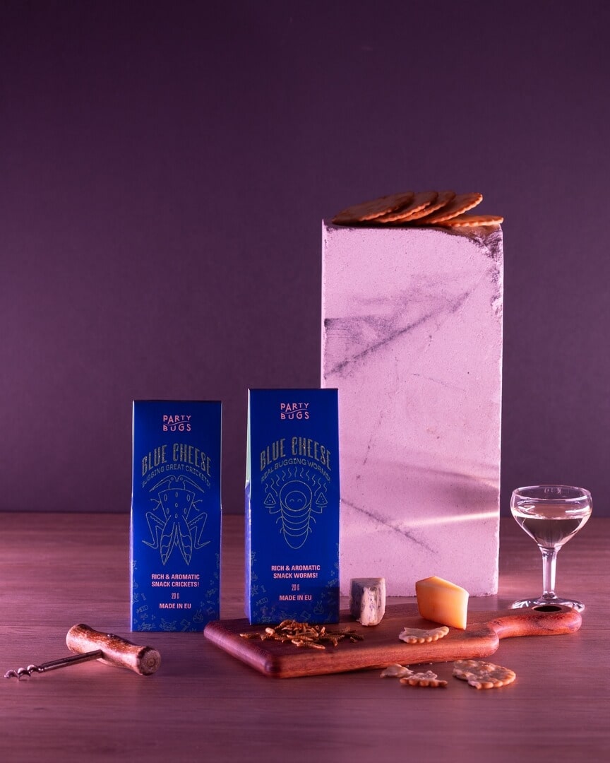 Party Bugs - Blue Cheese Mealworms - 21bites