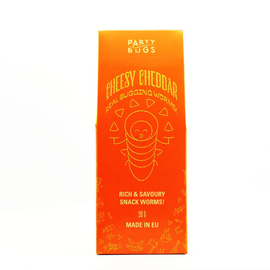 Party Bugs - Cheesy Cheddar Mealworms - 21bites