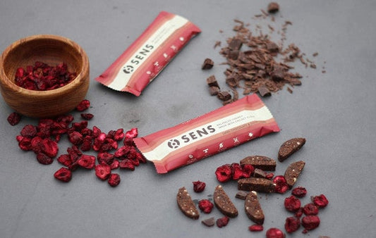 Sens Dark Choco & Sour Cherry energy bar - 21bites