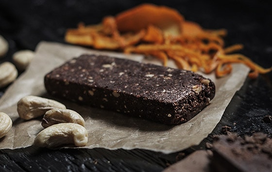 Sens Dark Choco & Orange energy bar - 21bites