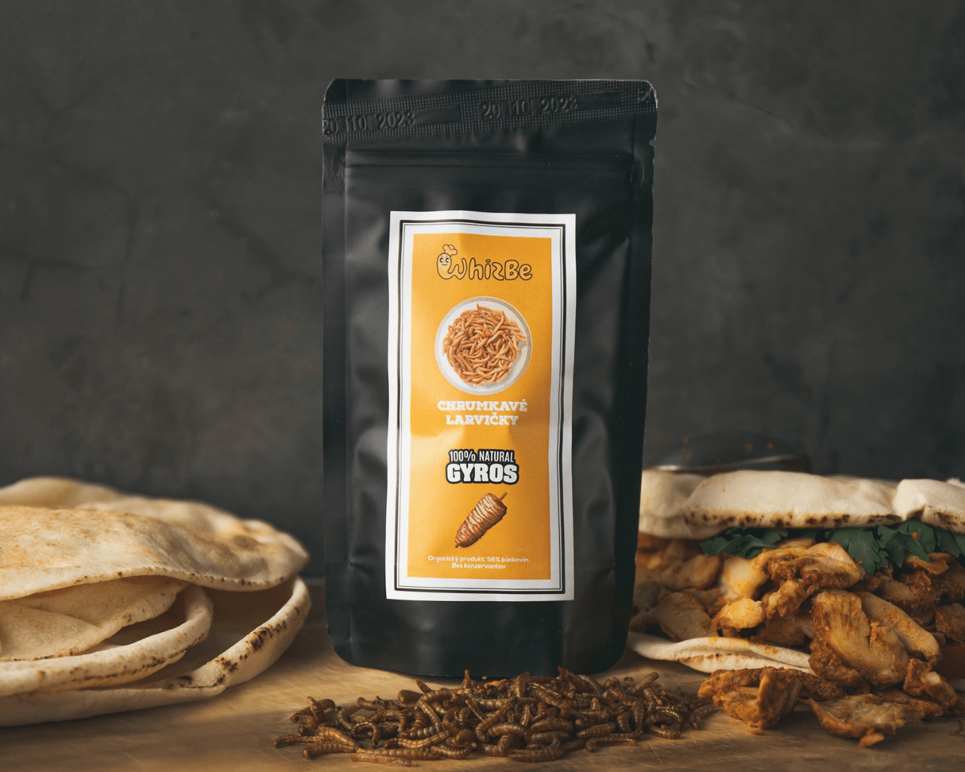 Whizbe - Mealworms gyros - 21bites