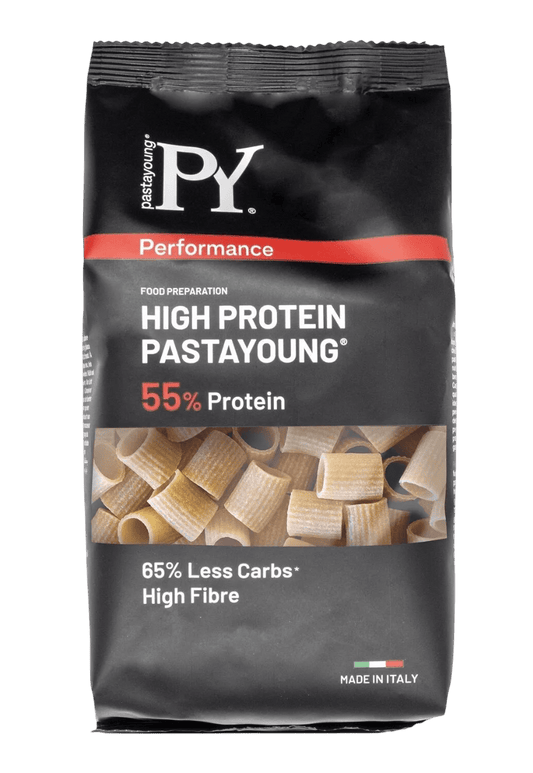 High protein pasta mezze maniche