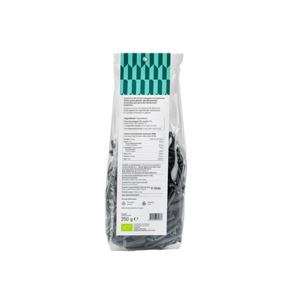 Rice pasta with spirulina - caserecce