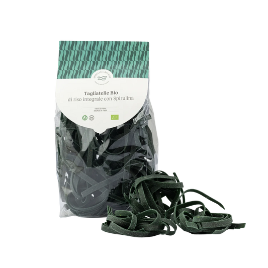 Sprirulina pasta tagliatelle